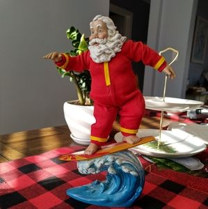 Surfing Santa Christmas Decoration